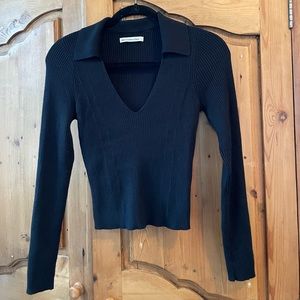 Abercrombie ribbed v-neck sweater